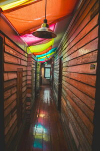 Interior moderno con tendencias de color 2026 en paredes